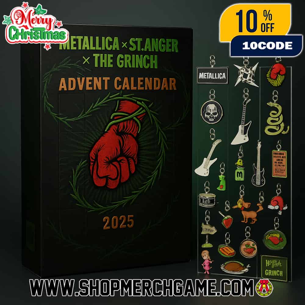 Metallica x St. Anger Album x The Grinch Advent Calendar Ornament 2025 Metal Band Holiday Metallica x St. Anger Album x The Grinch Advent Calendar Ornament 2025 Metal Band Holiday