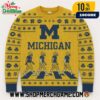 Notre Dame Fighting Irish NCAA Abbey Road Football Players Ugly Christmas Sweater With ND Logo Shamrocks And Gold Navy Fair Isle Knitted Holiday Pullover Notre Dame Fighting Irish NCAA Abbey Road Football Players Ugly Christmas Sweater With ND Logo Shamrocks And Gold Navy Fair Isle Knitted Holiday Pullover