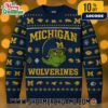 Ohio State Buckeyes x Grinch NCAA Football Ugly Christmas Sweater Red Black Knit Pullover With Helmet Block O Snowflakes Fair Isle Pattern College Sports Holiday Winter Jumper Ohio State Buckeyes x Grinch NCAA Football Ugly Christmas Sweater Red Black Knit Pullover With Helmet Block O Snowflakes Fair Isle Pattern College Sports Holiday Winter Jumper
