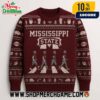 Nebraska Cornhuskers NCAA Ugly Christmas Sweater With Abbey Road Football Players Crossing Red Cream Fair Isle Knitted Holiday Pullover