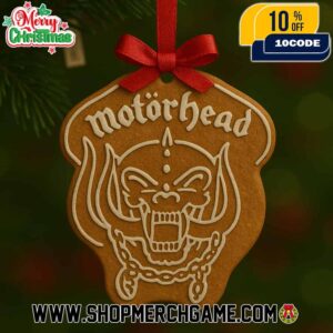 Motorhead Snaggletooth Ornament Gingerbread Cookie Design Heavy Metal Christmas Tree Decoration Collectible Gift For Rock Music Fans
