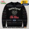 Metallica x Oregon Ducks NCAA Ugly Christmas Sweater Black Green Gold Knit Holiday Sweater Metal Band Music Graphic Pullover