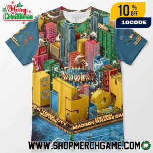 Mt Joy Madison Square Garden September 17 2026 Concert Poster New York City Live From MSG Official Tour 10 Year Anniversary Artwork Colorful NYC 3D T-Shirt
