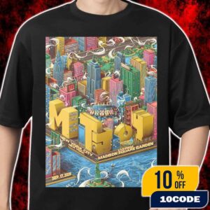 Mt Joy Madison Square Garden September 17 2026 Concert Poster New York City Live From MSG Official Tour 10 Year Anniversary Artwork Colorful NYC Merch Unisex T-Shirt
