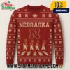 Ole Miss Rebels NCAA Abbey Road Parody Holiday Knitted Sweater With Football Helmets Navy Blue And Red Ugly Christmas Sweater For College Fans
