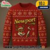 Newport Snowman With Cigarette Pack Ugly Christmas Sweater Green Fair Isle Reindeer Snowflake Pattern Holiday Knit Pullover Newport Snowman With Cigarette Pack Ugly Christmas Sweater Green Fair Isle Reindeer Snowflake Pattern Holiday Knit Pullover