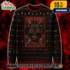B&H Cigarette Logo Ugly Christmas Sweater Mustard Yellow Knit With Smoking Santa Claus Reindeer Christmas Tree Fair Isle Pattern Holiday Jumper B&H Cigarette Logo Ugly Christmas Sweater Mustard Yellow Knit With Smoking Santa Claus Reindeer Christmas Tree Fair Isle Pattern Holiday Jumper
