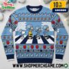 Ohio State Buckeyes 2025 Ugly Christmas Sweater Peanuts Football Knit Holiday Pullover With Snoopy Scarlet And Gray Ohio State Logos
