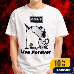 Official Oasis x Peanuts Snoopy Live Forever On November 15-16 2025 At Buenos Aires Shows Estadio River Plate Argentina Artwork Merchandise Unisex T-Shirt