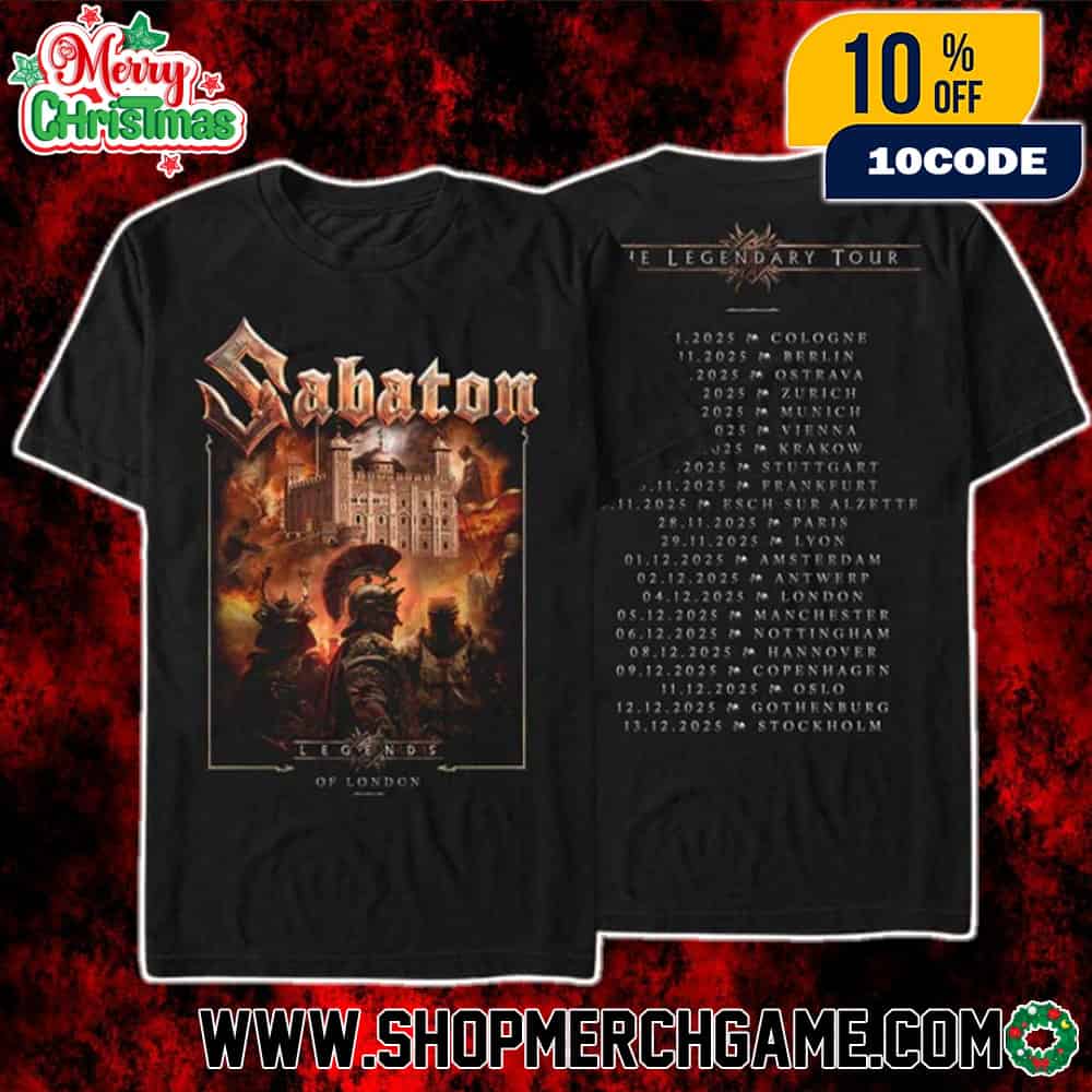 Official Sabaton The Legendary Tour Pop-Up Stores City Event Tee Exclusive December 4 2025 At London United Kingdom Unisex T-Shirt Official Sabaton The Legendary Tour Pop-Up Stores City Event Tee Exclusive December 4 2025 At London United Kingdom Unisex T-Shirt