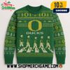 Oklahoma Sooners NCAA Abbey Road Football Players Crossing Ugly Christmas Sweater With OU Logo Crimson Cream Fair Isle Knitted Holiday Pullover Oklahoma Sooners NCAA Abbey Road Football Players Crossing Ugly Christmas Sweater With OU Logo Crimson Cream Fair Isle Knitted Holiday Pullover