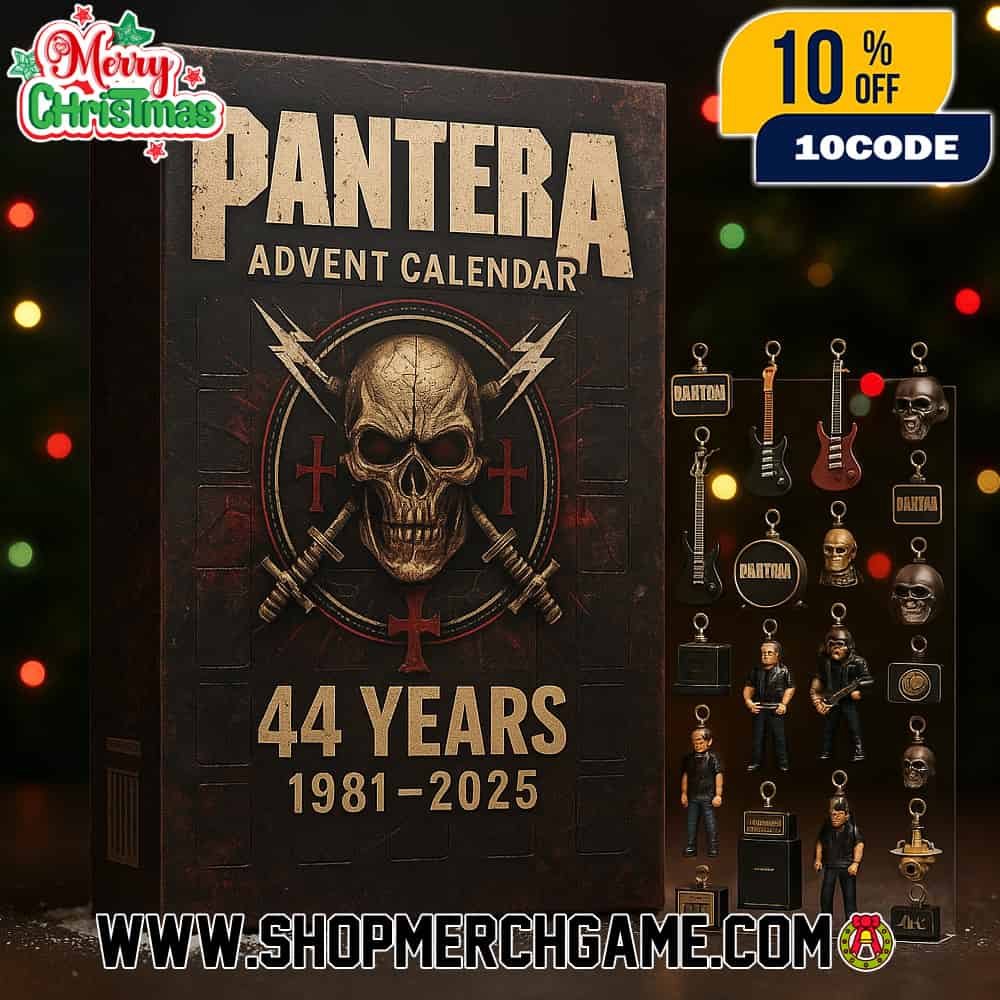 Pantera Advent Calendar 44 Years 1981-2025 Ornament Set With Skull Lightning Bolt Cross Guitar Amplifier Band Member Figurines Holiday Countdown Gift Groove Metal Collectible Pantera Advent Calendar 44 Years 1981-2025 Ornament Set With Skull Lightning Bolt Cross Guitar Amplifier Band Member Figurines Holiday Countdown Gift Groove Metal Collectible
