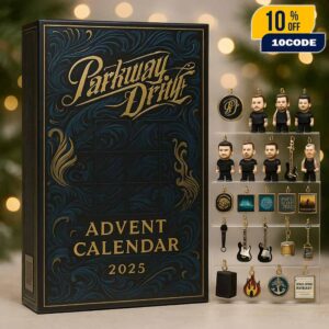 Parkway Drive Band Members Advent Calendar Ornament 2025 Official Merchandise 24 Mini Ornaments Christmas Collectible Gift Box
