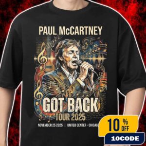 Paul McCartney Got Back Tour 2025 Concert United Center Chicago November 25 Live Music Legends Retro Art Gift For Beatles Fans Merch Unisex T-Shirt