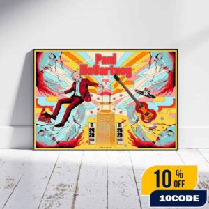 Paul McCartney Got Back Tour Poster Chicago United Center November 24-25 2025 Limited Edition Concert Poster Artwork Landscape Poster Canvas