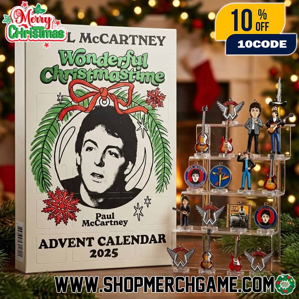 Paul McCartney Wonderful Christmastime Advent Calendar 2025 Ornament Set 24 Day Christmas Countdown Beatles Collectible Figures Guitar Bass Holiday Gift Box Paul McCartney Wonderful Christmastime Advent Calendar 2025 Ornament Set 24 Day Christmas Countdown Beatles Collectible Figures Guitar Bass Holiday Gift Box