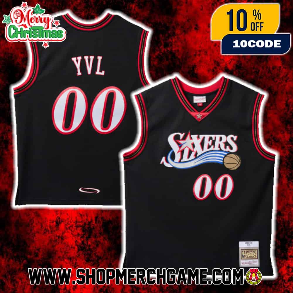 Playboi Carti x NBA x Mitchell And Ness 00YVL Jersey Collab Philadelphia 76ers 2000 Basket Ball Shirt Playboi Carti x NBA x Mitchell And Ness 00YVL Jersey Collab Philadelphia 76ers 2000 Basket Ball Shirt