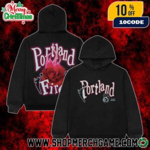 Portland Fire WNBA Playa Society Burning Rose Logo Women’s Basketball Team Streetwear Apparel Merch Unisex Hoodie