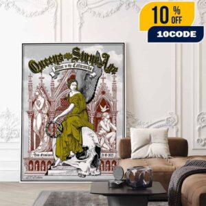 Queens Of The Stone Age Alive In The Catacombs Tour On November 10 2025 At San Francisco Symphony Poster Artwork Event By David V D’Andrea Poster Canvas Home Decor