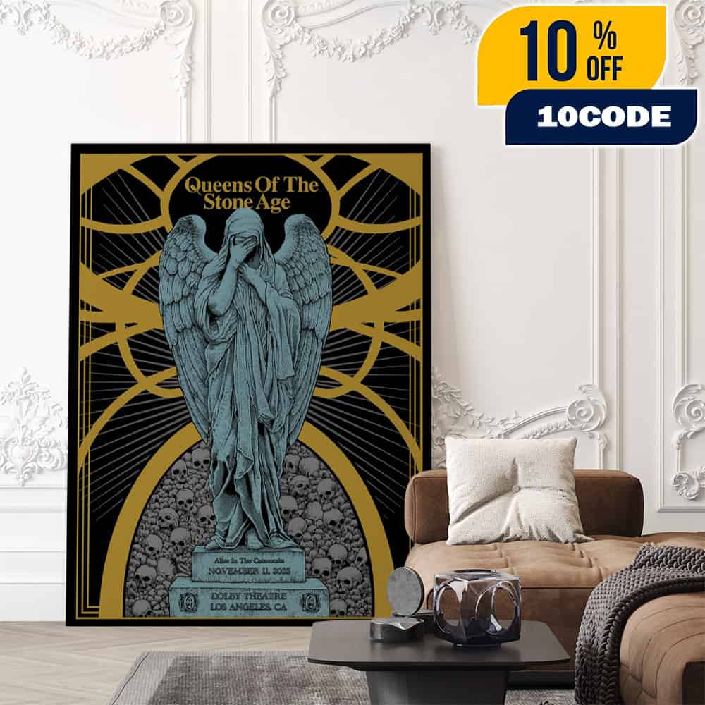 Queens Of The Stone Age Alive In The Catacombs Tour On November 11 2025 At Dolby Theatre Los Angeles Poster Event Artwork By parisjackson Poster Canvas Home Decor Queens Of The Stone Age Alive In The Catacombs Tour On November 11 2025 At Dolby Theatre Los Angeles Poster Event Artwork By parisjackson Poster Canvas Home Decor