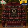 Queens Of The Stone Age Ugly Christmas Sweater QOTSA Knitted Pullover With Devil Horned Skull Design Holiday Jumper Rock Band Merchandise Winter Festive Apparel
