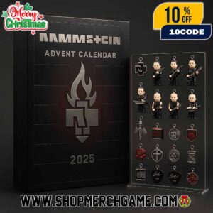 Rammstein Advent Calendar 2025 Ornament Set 24 Day Holiday Countdown German Industrial Metal Band Christmas Collectible Decorations Limited Edition