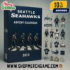 Washington Commanders Advent Calendar Ornament 2025 Collectible Mini Figurines Holiday Countdown Gift Set 24 Days Christmas Decorations NFL Memorabilia