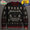 Metallica Nightmare Before Christmas Ugly Sweater Black Knit Crewneck Jack Skellington Holiday Gift For Band Fans Festive Metallica Nightmare Before Christmas Ugly Sweater Black Knit Crewneck Jack Skellington Holiday Gift For Band Fans Festive