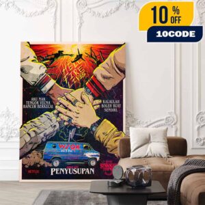 Stranger Things Season 5 2025 Netflix Movie Bab Satu The Crawl Hell Fire Lives Poster Artwork By Butcher Billy Poster Canvas