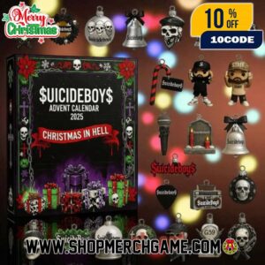 Suicideboys Advent Calendar 2025 Christmas In Hell With 24 Collectible Ornaments G59 Records Band Member Figurines Holiday Countdown Gift For Hip Hop Rap Fans