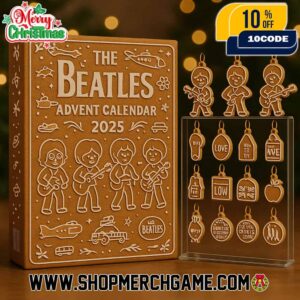 The Beatles Advent Calendar 2025 Ornament Set 24 Day Holiday Countdown With Gingerbread Band Members All You Need Is Love Yellow Submarine Collectible