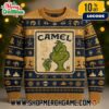 The Grinch L&M Parody Ugly Christmas Sweater Smoking Dr Seuss Knitted Holiday Blue Fair Isle Snowflake Pattern Gift For Movie Fans