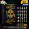 The Living Tombstone x Five Nights At Freddys Advent Calendar 2025 Ornament Set 24 Day Holiday Countdown FNAF Christmas Collectible Decorations Limited Edition