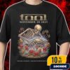 Tool Auckland Spark Arena November 23 2025 Night 2 Concert Poster By Mike Gamble Anatomy Skeleton Earth Fire Progressive Metal Tour New Zealand Merch Unisex T-Shirt