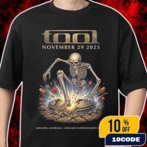 Tool Adelaide November 29 2025 Concert Poster Australian Native Flowers Skeleton Design Adelaide Entertainment Centre Merch Unisex T-Shirt