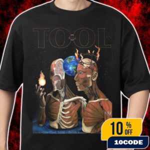 Tool Auckland Spark Arena November 23 2025 Night 2 Concert Poster By Mike Gamble Anatomy Skeleton Earth Fire Progressive Metal Tour New Zealand Merch Unisex T-Shirt