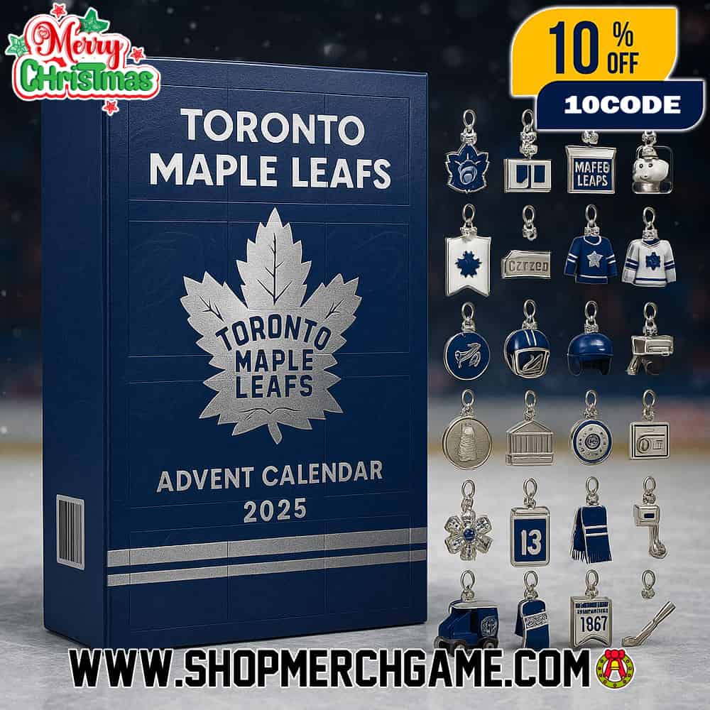 Toronto Maple Leafs 108th Anniversary 2025 Advent Calendar 24 Days Christmas Countdown Ornament Charm Collection NHL Hockey Blue And White Holiday Collectible Gift Set Toronto Maple Leafs 108th Anniversary 2025 Advent Calendar 24 Days Christmas Countdown Ornament Charm Collection NHL Hockey Blue And White Holiday Collectible Gift Set