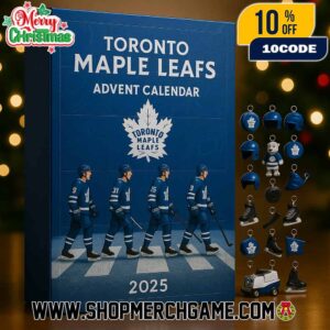 Toronto Maple Leafs Advent Calendar 2025 Ornament 108th Anniversary NHL Hockey Countdown 24 Days Christmas Holiday Gift Collectible For Fans Team Memorabilia