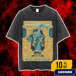 Trey Anastasio Band Landmark Theatre Syracuse New York November 25 2025 Concert Poster By Sadie May Sart And Design Peacock Baroque Gold Frame Tour Artwork Collectible Washed T-Shirt