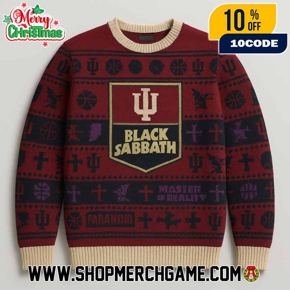 Ugly Sweater Black Sabbath Master Of Reality Knitted Christmas Pullover Indiana Hoosiers Band Merch Ugly Sweater Black Sabbath Master Of Reality Knitted Christmas Pullover Indiana Hoosiers Band Merch