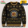 Utah Utes x Imagine Dragons Ugly Christmas Sweater Red White Knitted Holiday Jumper NCAA Football Fan Utah Utes x Imagine Dragons Ugly Christmas Sweater Red White Knitted Holiday Jumper NCAA Football Fan