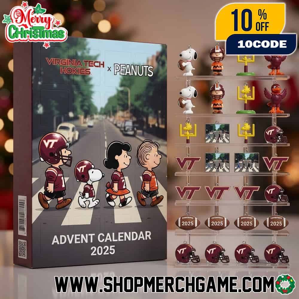 Virginia Tech Hokies x Peanuts Advent Calendar 2025 Ornament Collectible Abbey Road Snoopy Charlie Brown Christmas Countdown Limited Edition Hokie Bird Football Gift Box Virginia Tech Hokies x Peanuts Advent Calendar 2025 Ornament Collectible Abbey Road Snoopy Charlie Brown Christmas Countdown Limited Edition Hokie Bird Football Gift Box