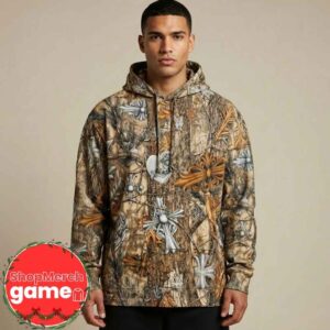 Chrome Hearts x Nocta x Nike Brown Cross Camo Drake Collaboration 2025 Exclusive Chrome Hearts Store Unisex T-Shirt, Hoodie