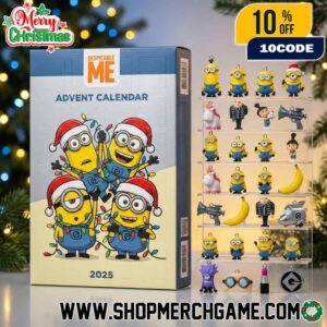 Despicable Me Minions Advent Calendar 2025 With 24 Collectible Ornament Surprises Funny Christmas Holiday Countdown Gift For Kids