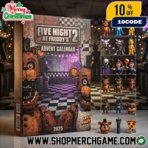 Five Nights At Freddy’s 2 Advent Calendar 2025 Ornament Figure Set 24 Days Surprise Countdown FNAF Toy Freddy Withered Animatronic Holiday Decoration Gift
