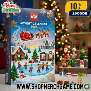 Lego Advent Calendar 2024 Christmas Holiday Countdown Building Toy Set With Santa Minifigures Winter Village Scene And Ornament Gifts For Kids