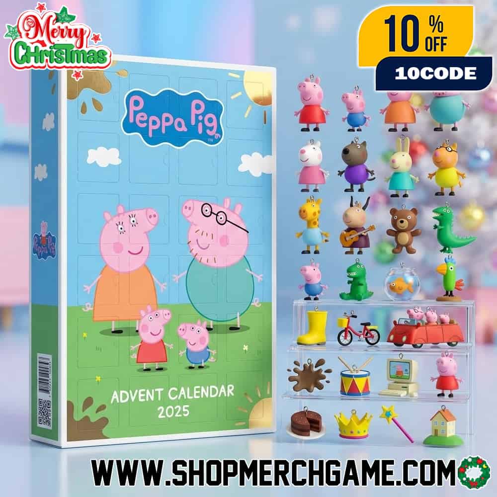 Peppa Pig Family 2025 Advent Calendar 24 Days Surprise Ornaments Set Kids Christmas Holiday Countdown Gift Box Featuring George And Parents Collectible Mini Figures Peppa Pig Family 2025 Advent Calendar 24 Days Surprise Ornaments Set Kids Christmas Holiday Countdown Gift Box Featuring George And Parents Collectible Mini Figures