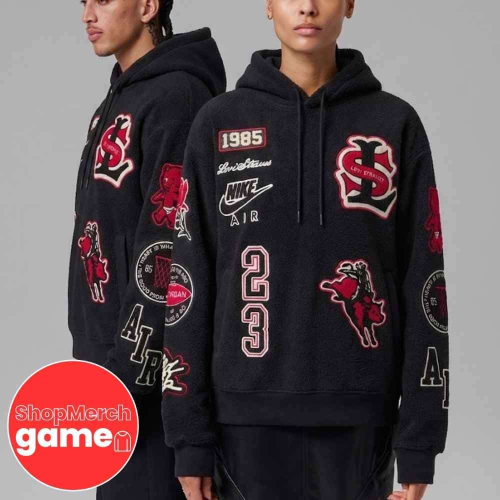 Levis x Jordan Brand Spring 2026 Collaboration Black Red Print 3D