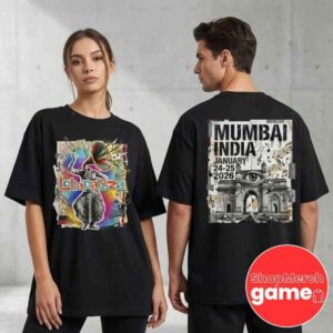 Lollapalooza India 2026 Festival January 24 25 2026 Mumbai India with Linkin Park Playboi Carti YUNGBLUD Kehlani Unisex T-Shirt
