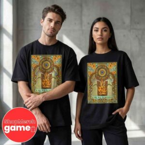 Umphreys McGee Belly Up Aspen CO January 13-14 2026 Two Night Concert Poster Art Nouveau Style T-Shirt